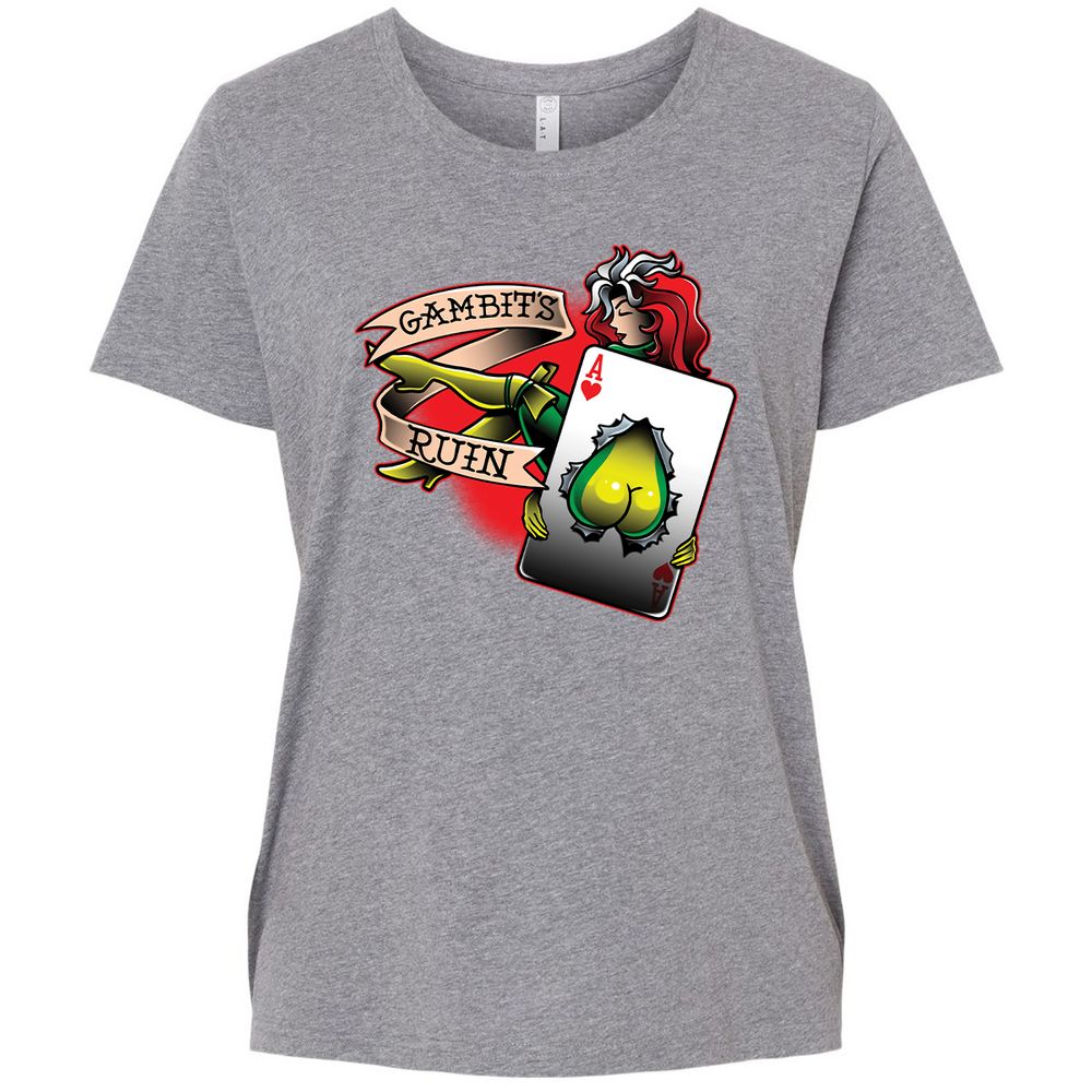 Ladies Curvy Jersey - WYU748Q3 - Granite Heather - 9