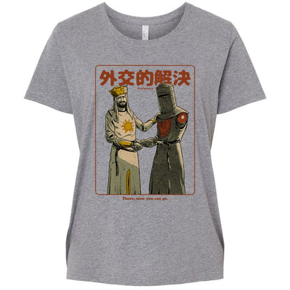 Ladies Curvy Jersey - JUYYA8ZE - Granite Heather - 9