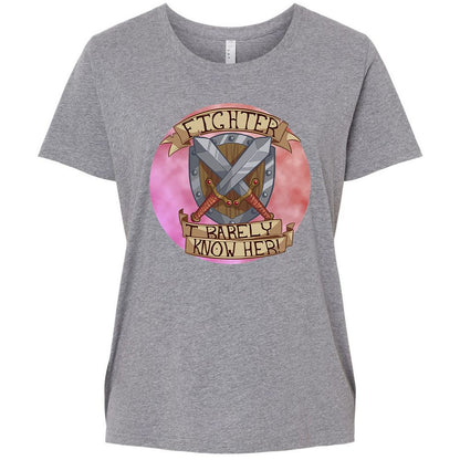 Ladies Curvy Jersey - K39A9XKM - Granite Heather - 9