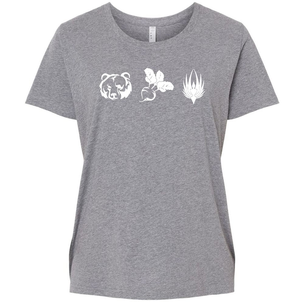 Ladies Curvy Jersey - 14D3NFDK - Granite Heather - 9