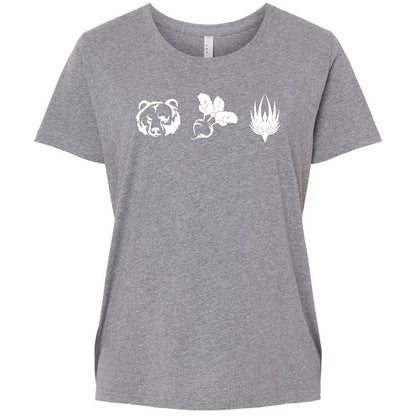 Ladies Curvy Jersey - 14D3NFDK - Granite Heather - 9