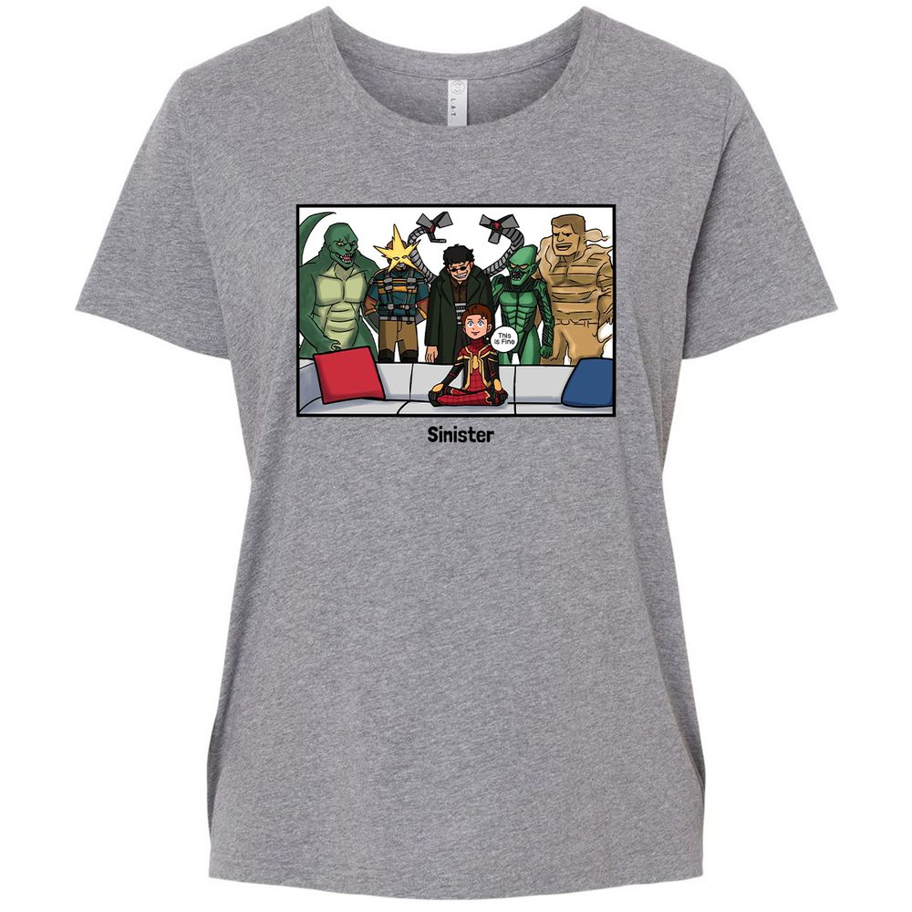 Ladies Curvy Jersey - YW68JHQE - Granite Heather - 9