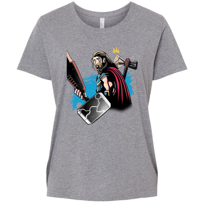 Ladies Curvy Jersey - CNHQ9FK3 - Granite Heather - 9