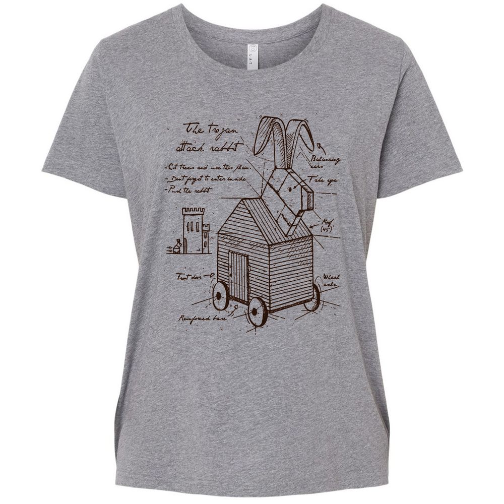 Ladies Curvy Jersey - 914CHFVE - Granite Heather - 9