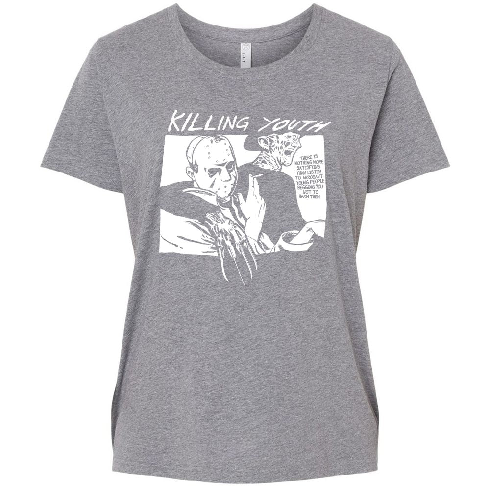 Ladies Curvy Jersey - 2Y2MRG9X - Granite Heather - 9