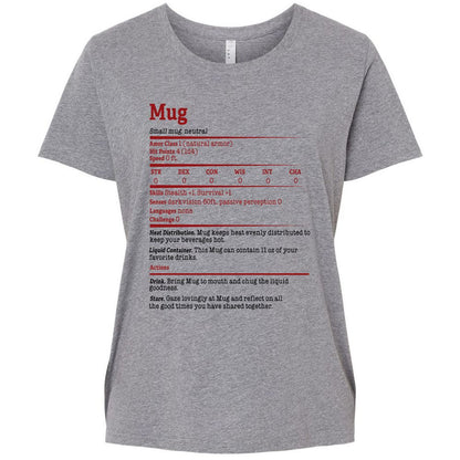 Ladies Curvy Jersey - 5AVKU6TJ - Granite Heather - 9