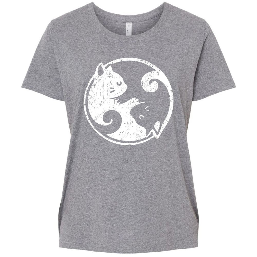 Ladies Curvy Jersey - 52Q7VQH8 - Granite Heather - 9