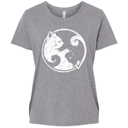 Ladies Curvy Jersey - 52Q7VQH8 - Granite Heather - 9