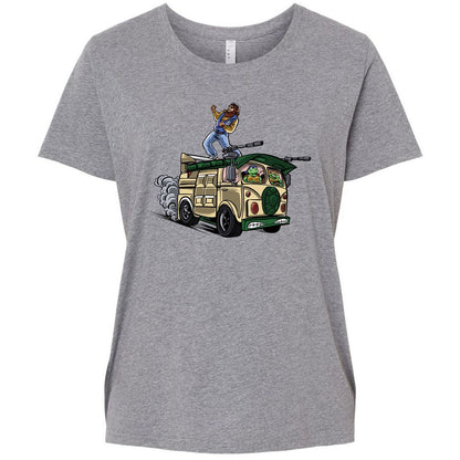 Ladies Curvy Jersey - 2YAGMU1D - Granite Heather - 9