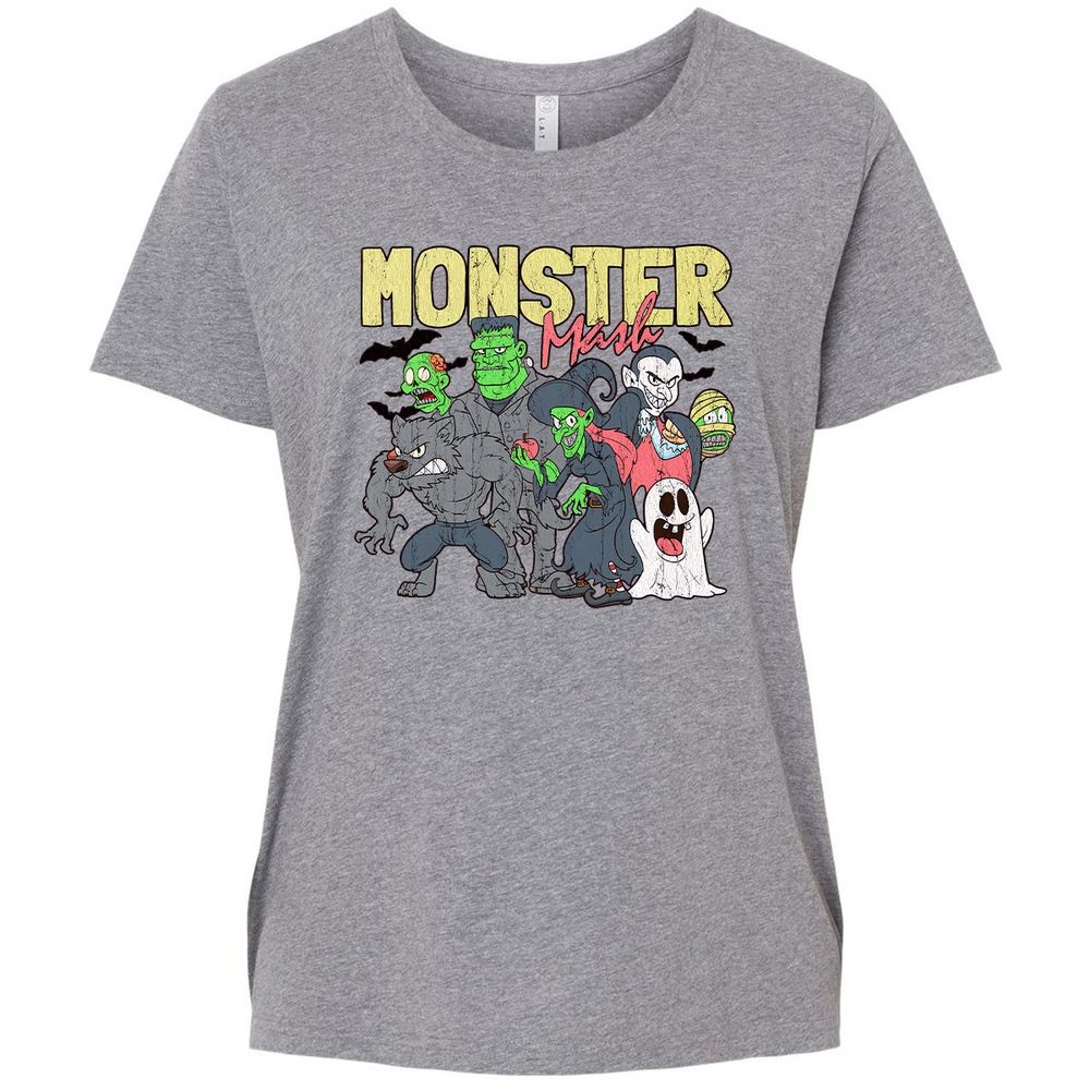 Ladies Curvy Jersey - JNA52AHL - Granite Heather - 9