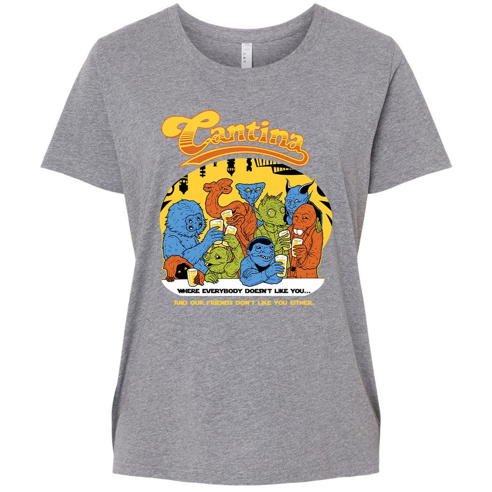 Ladies Curvy Jersey - VB3GF9HZ - Granite Heather - 9