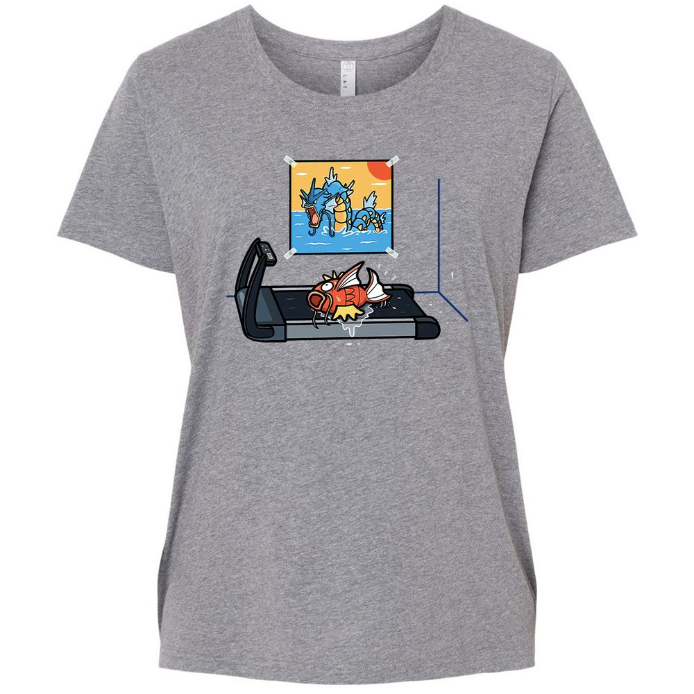 Ladies Curvy Jersey - XRCQ44G8 - Granite Heather - 9