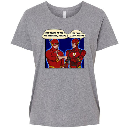 Ladies Curvy Jersey - R4BUX3TW - Granite Heather - 9