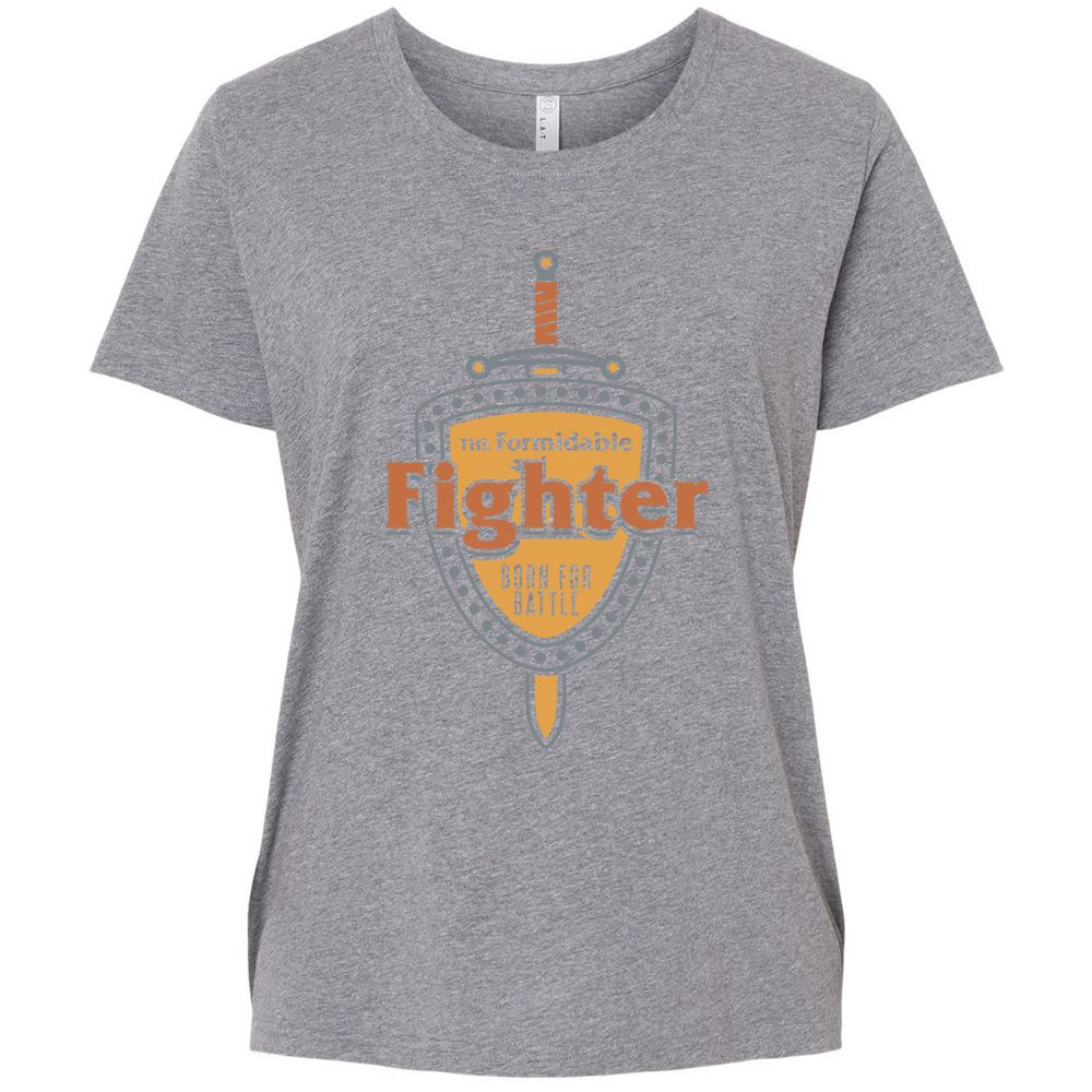 Ladies Curvy Jersey - KUUTBYBV - Granite Heather - 9