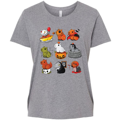 Ladies Curvy Jersey - HABC3XSE - Granite Heather - 9