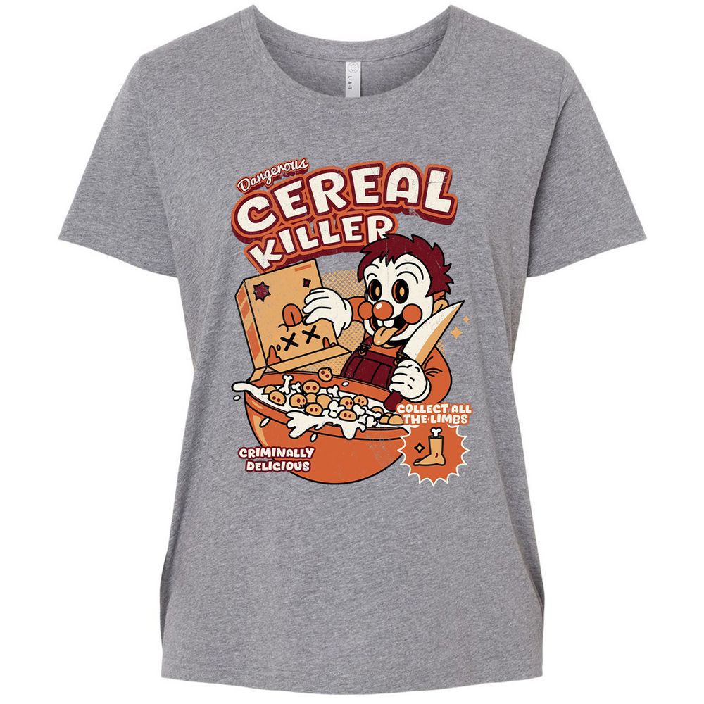 Ladies Curvy Jersey - 1V7FS5U6 - Granite Heather - 9