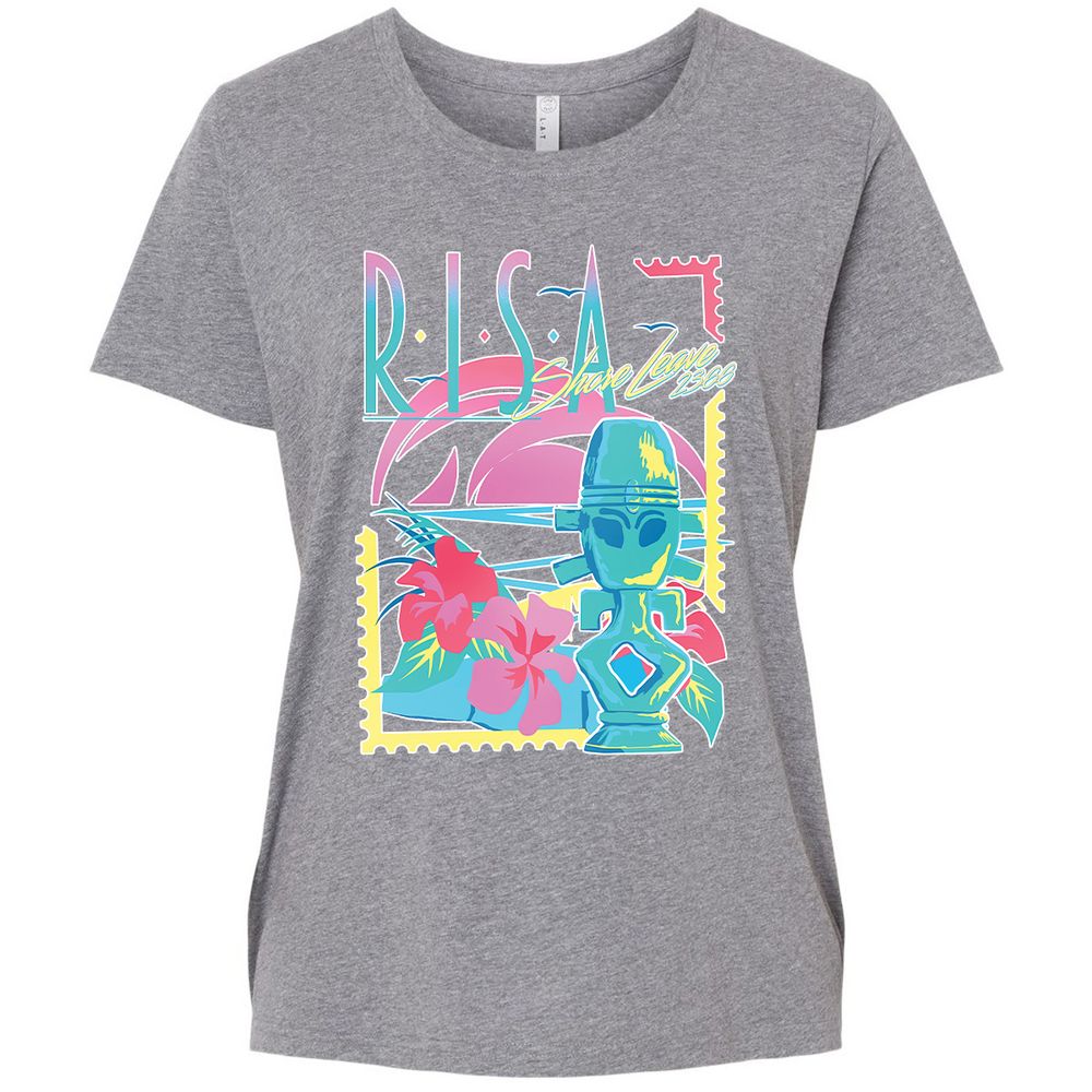 Ladies Curvy Jersey - VJLEKU3H - Granite Heather - 9