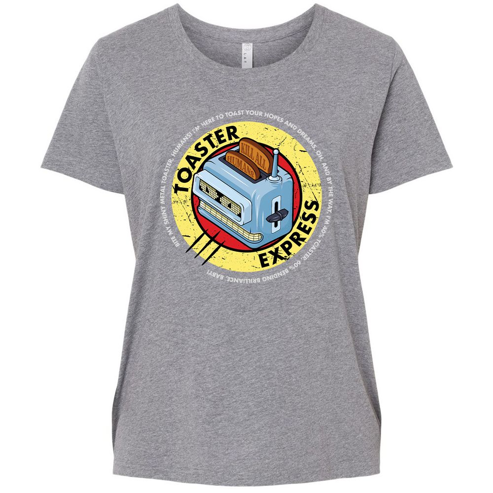 Ladies Curvy Jersey - QHAVVH7J - Granite Heather - 9