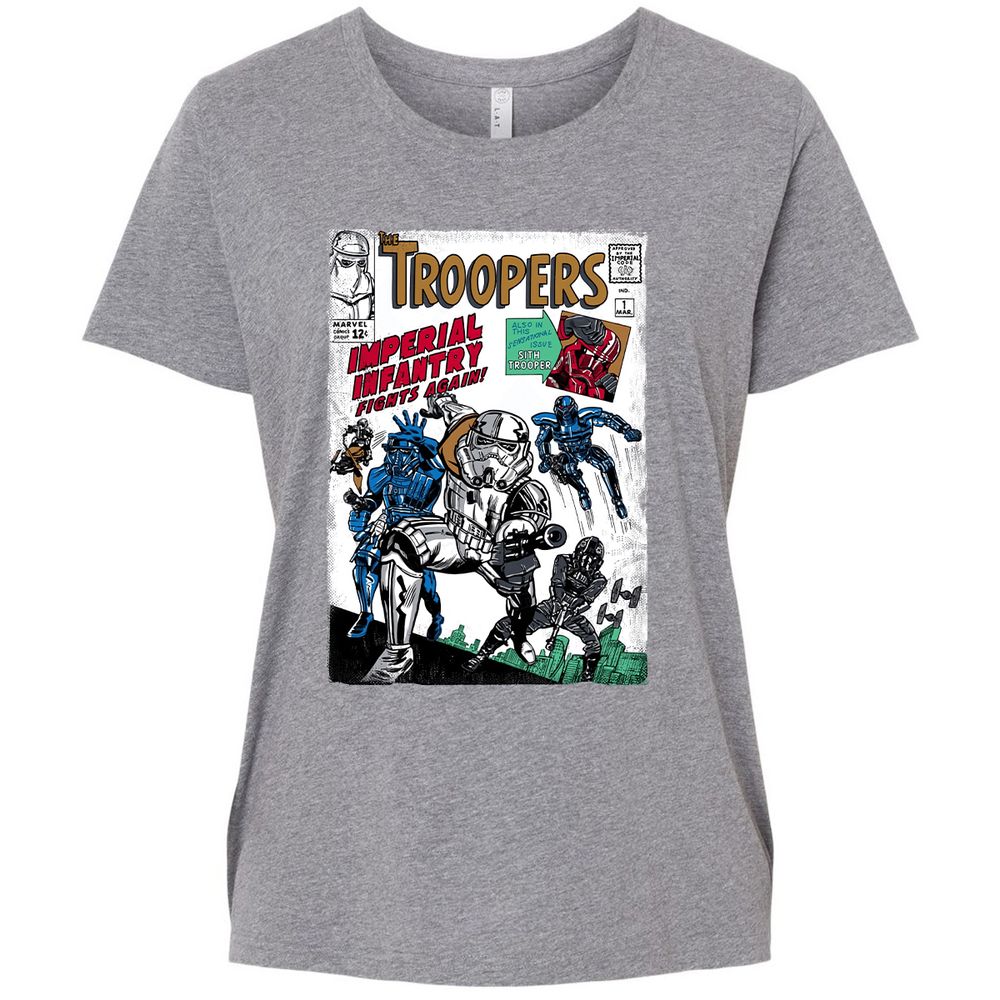 Ladies Curvy Jersey - EG1ED326 - Granite Heather - 9