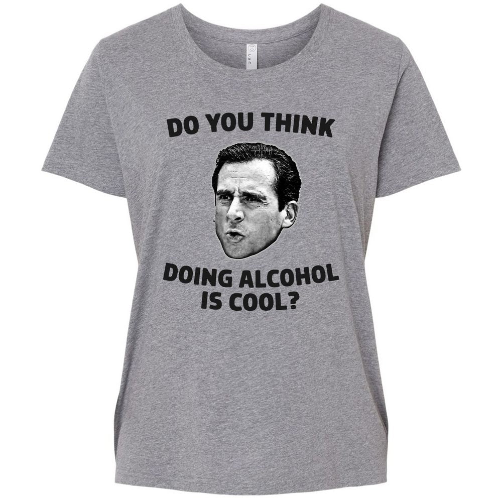 Ladies Curvy Jersey - ASQLX4U8 - Granite Heather - 9