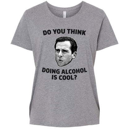 Ladies Curvy Jersey - ASQLX4U8 - Granite Heather - 9