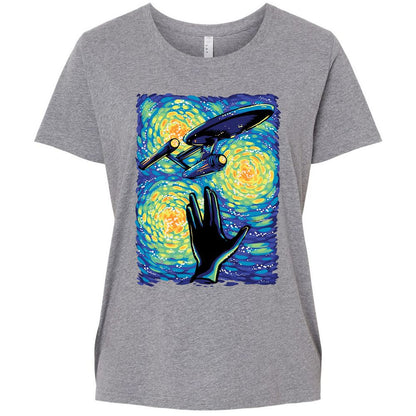 Ladies Curvy Jersey - E9J15BFC - Granite Heather - 9