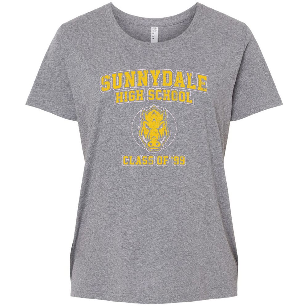 Ladies Curvy Jersey - Q5RGHG95 - Granite Heather - 9