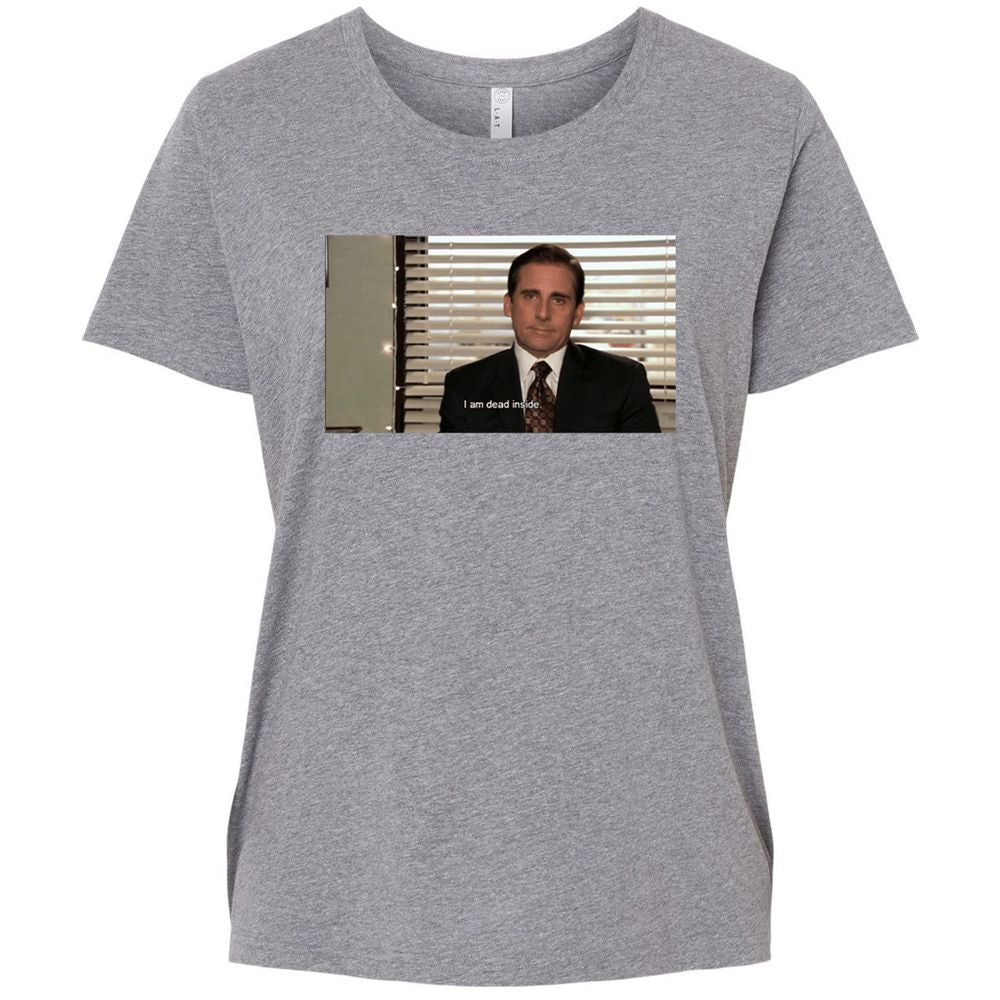 Ladies Curvy Jersey - U99FNHZC - Granite Heather - 9