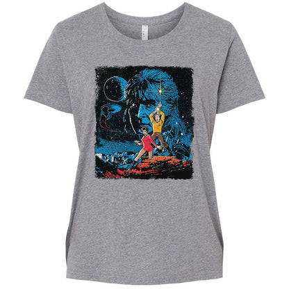 Ladies Curvy Jersey - LSJ7Q4L5 - Granite Heather - 9