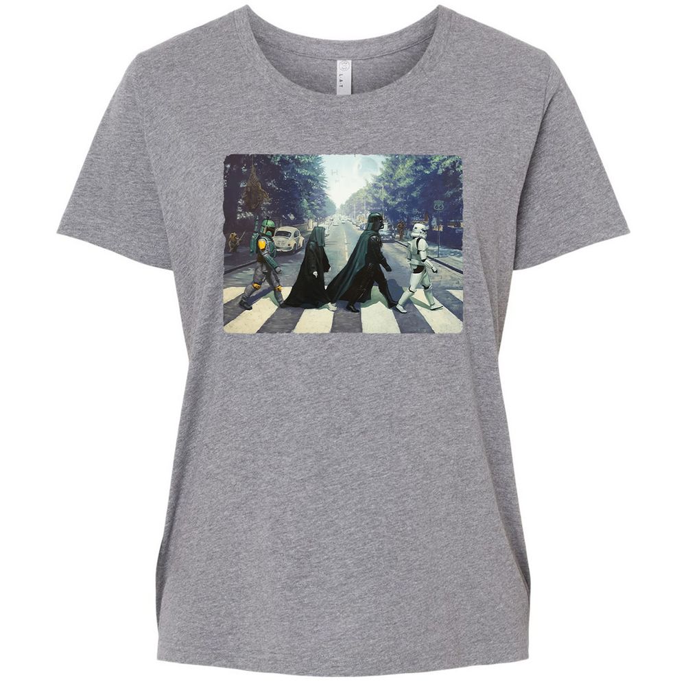 Ladies Curvy Jersey - T7D2KPJG - Granite Heather - 9