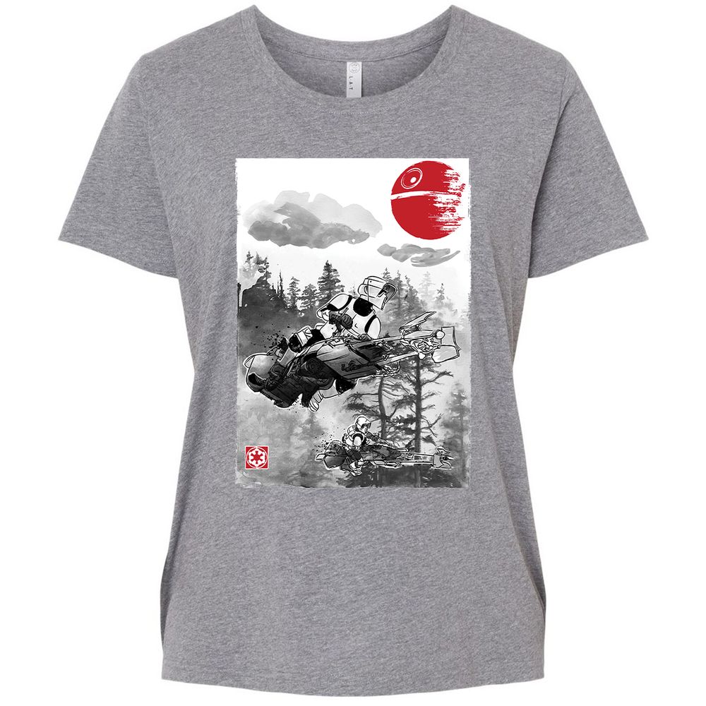 Ladies Curvy Jersey - WSJNQ7NN - Granite Heather - 9