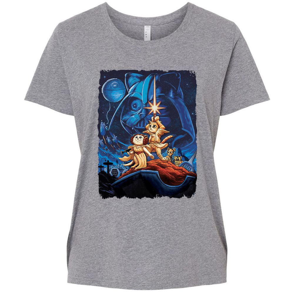 Ladies Curvy Jersey - W7HFD4V6 - Granite Heather - 9