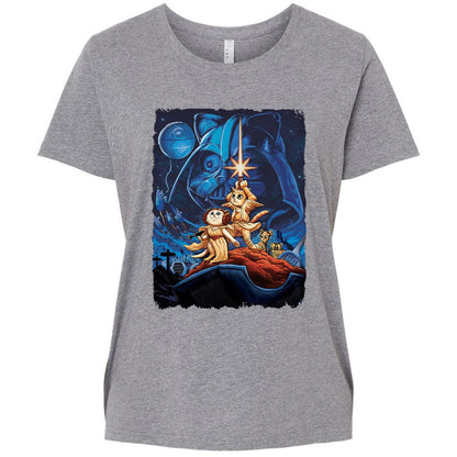 Ladies Curvy Jersey - W7HFD4V6 - Granite Heather - 9