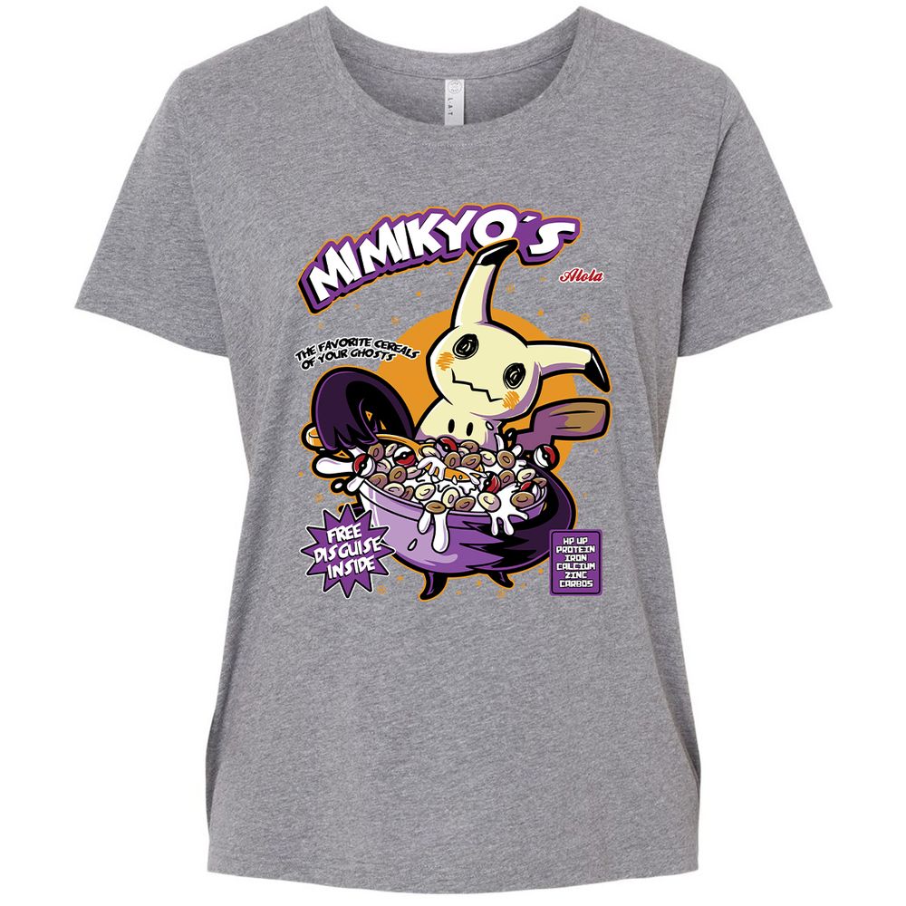 Ladies Curvy Jersey - AFUHUPWR - Granite Heather - 9