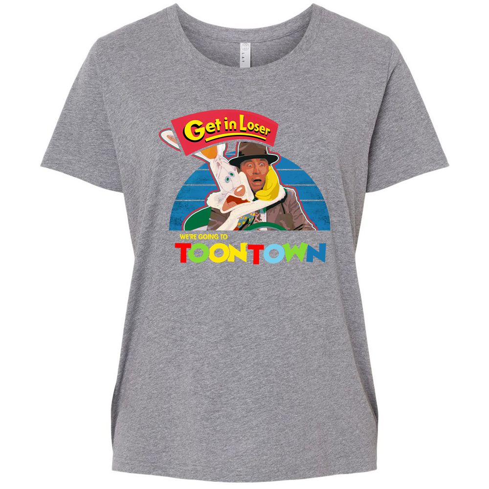 Ladies Curvy Jersey - YY47ZN3C - Granite Heather - 9