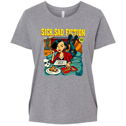 Ladies Curvy Jersey - A6H4N3S3 - Granite Heather - 9