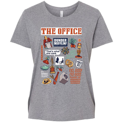 Ladies Curvy Jersey - 7E842QMT - Granite Heather - 9