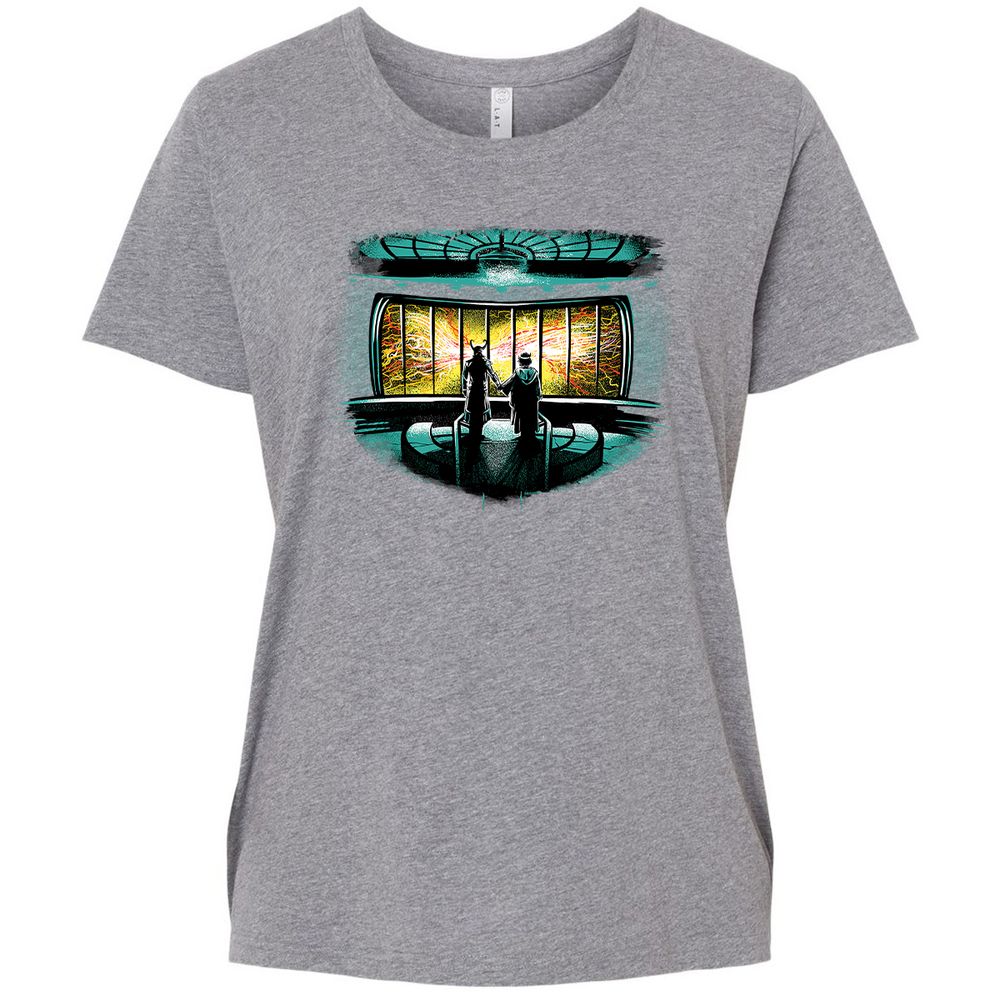 Ladies Curvy Jersey - 65WM93E8 - Granite Heather - 9