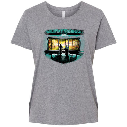 Ladies Curvy Jersey - 65WM93E8 - Granite Heather - 9