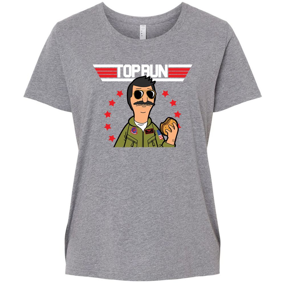 Ladies Curvy Jersey - R468KF4J - Granite Heather - 9