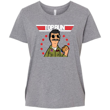 Ladies Curvy Jersey - R468KF4J - Granite Heather - 9