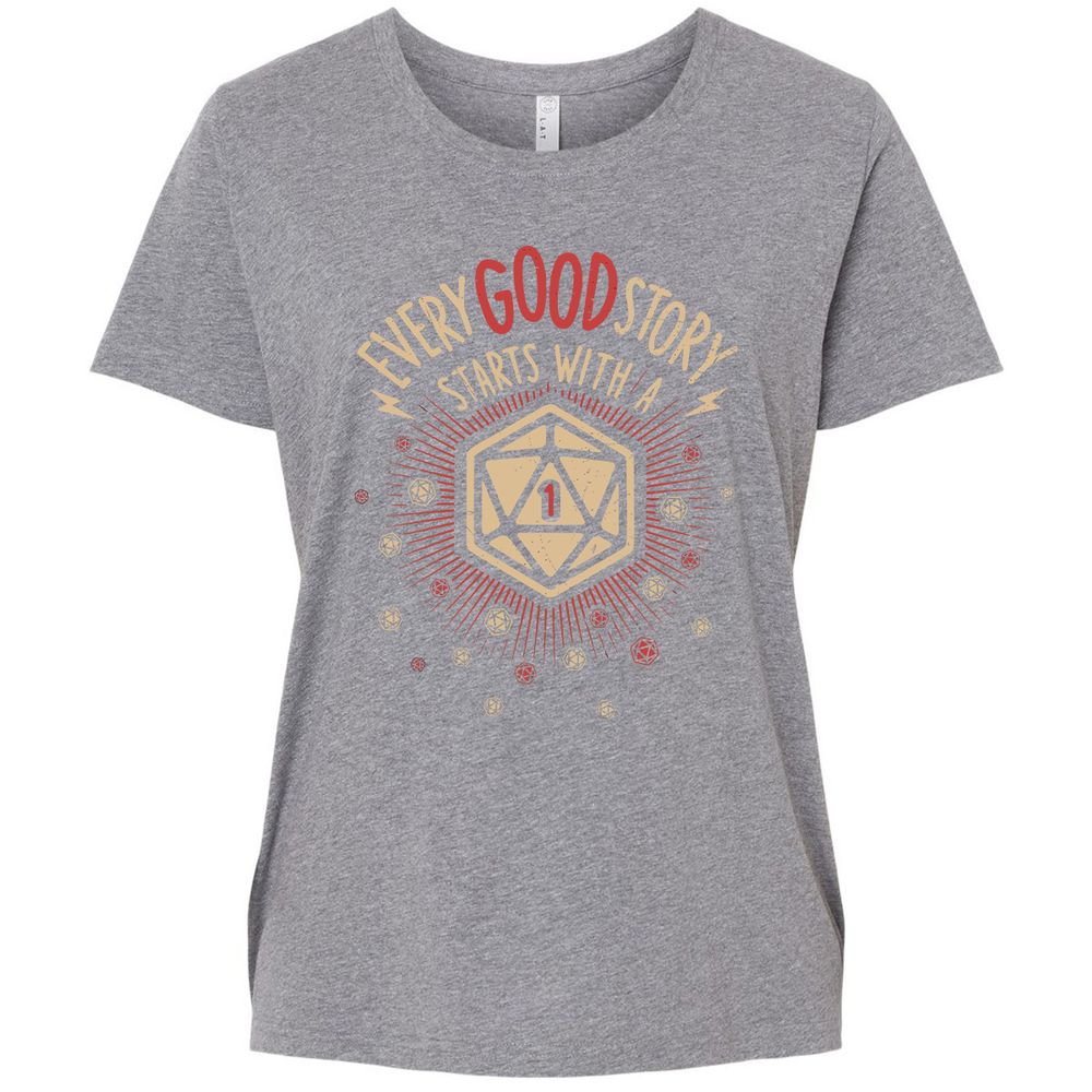 Ladies Curvy Jersey - ENWTUW33 - Granite Heather - 9