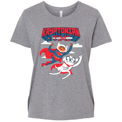 Ladies Curvy Jersey - 4YQ329E5 - Granite Heather - 9