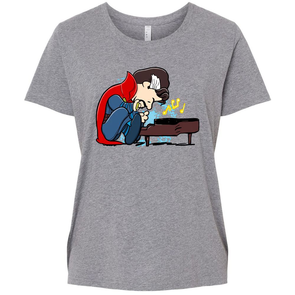 Ladies Curvy Jersey - 51Q7SAZK - Granite Heather - 9