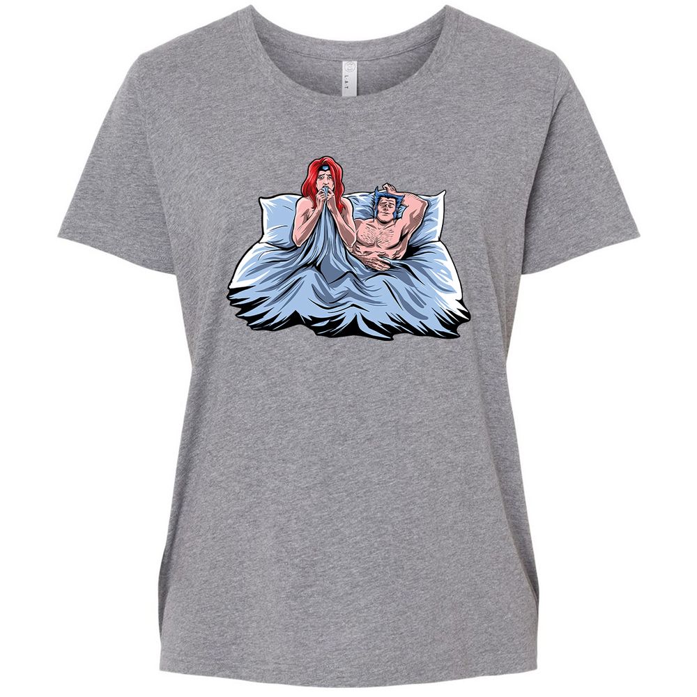 Ladies Curvy Jersey - B7CMRHCU - Granite Heather - 9