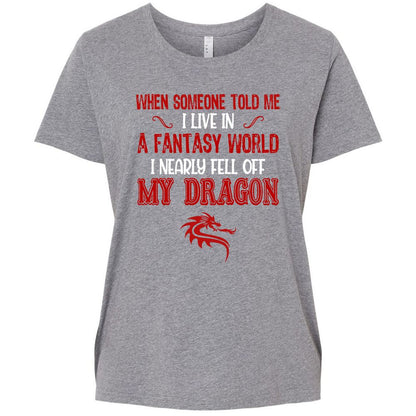 Ladies Curvy Jersey - B6SRM999 - Granite Heather - 9