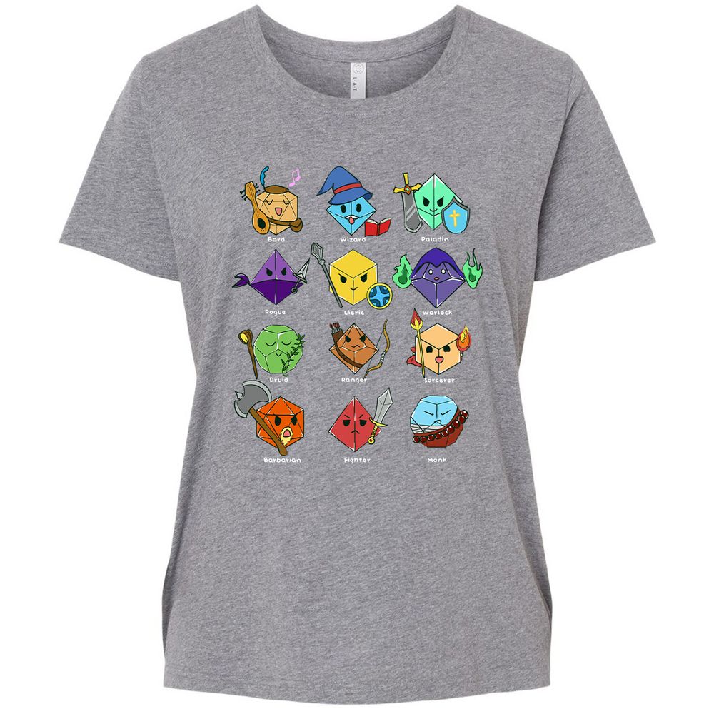 Ladies Curvy Jersey - A8B9AJJB - Granite Heather - 9