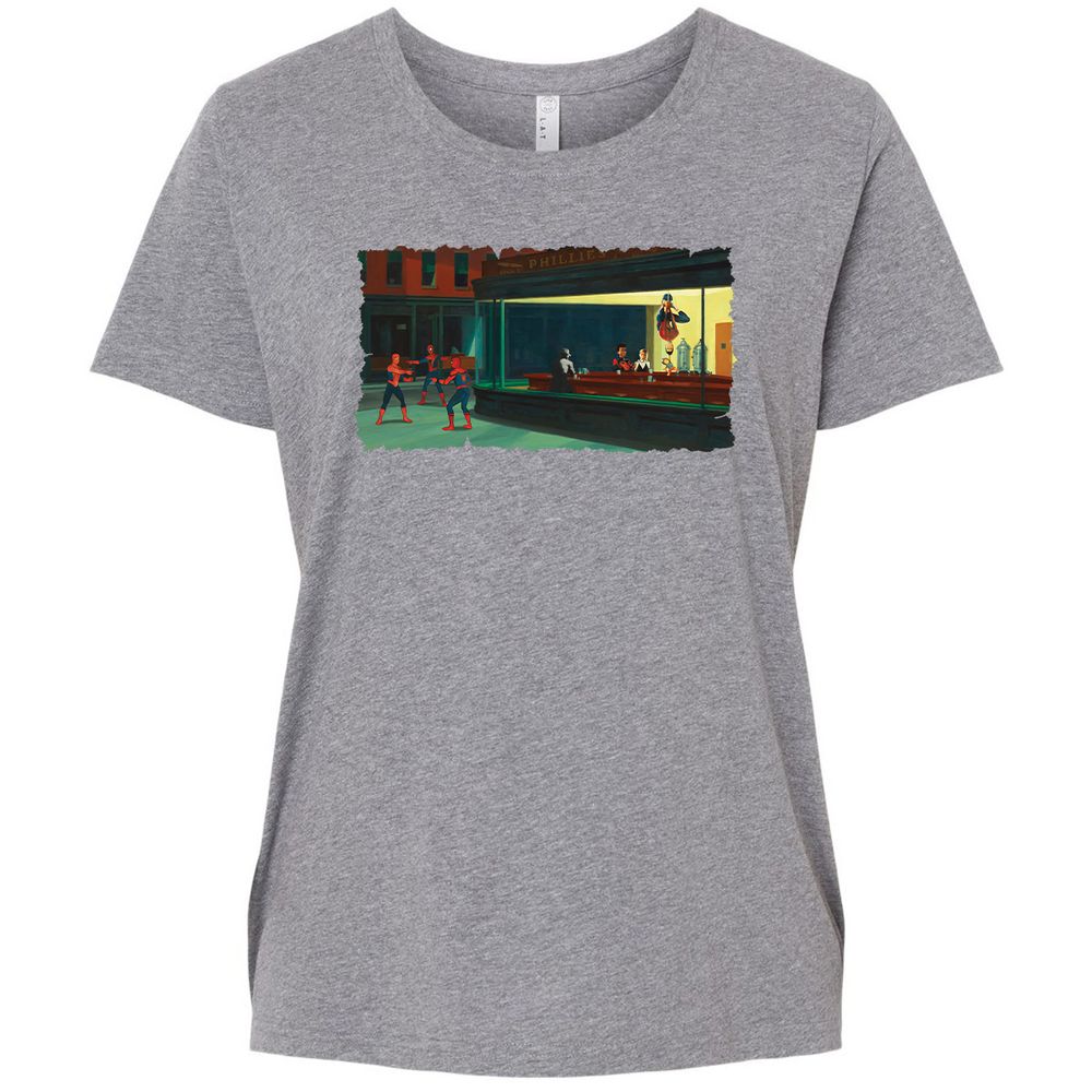 Ladies Curvy Jersey - 5BPJ7P4J - Granite Heather - 9