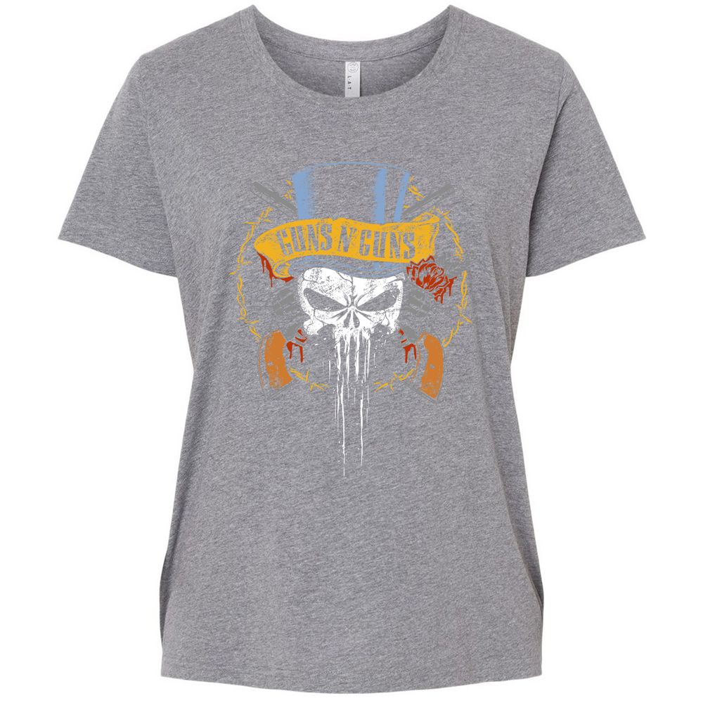 Ladies Curvy Jersey - 7XXQPWBH - Granite Heather - 9