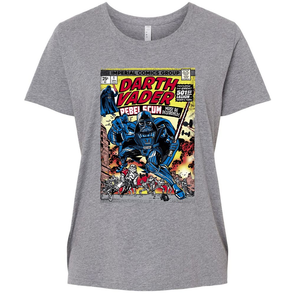 Ladies Curvy Jersey - 3921R74L - Granite Heather - 9